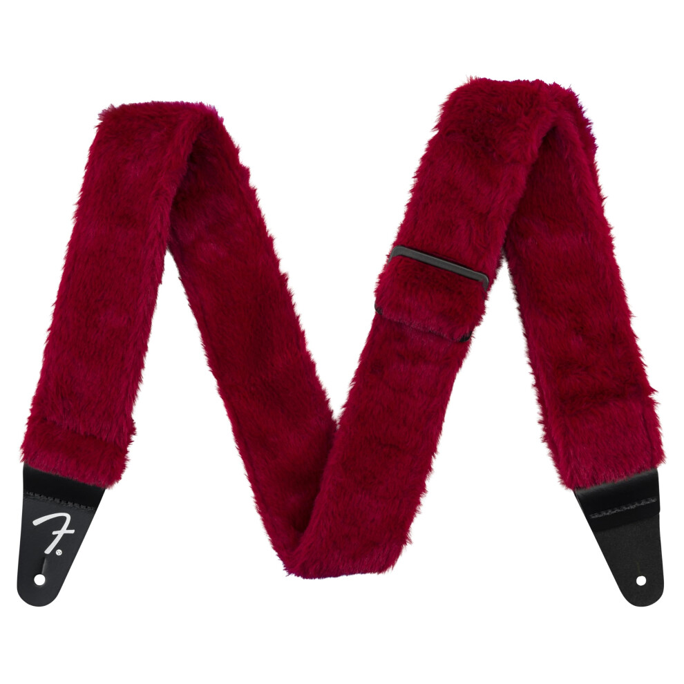 Fender Poodle Plush  Guitar Accessories  Red Guitar Strap