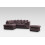 Snugg Furniture (Left Hand Corner, Chocolate) Milo Jumbo Cord Corner Sofa with Footstool 1