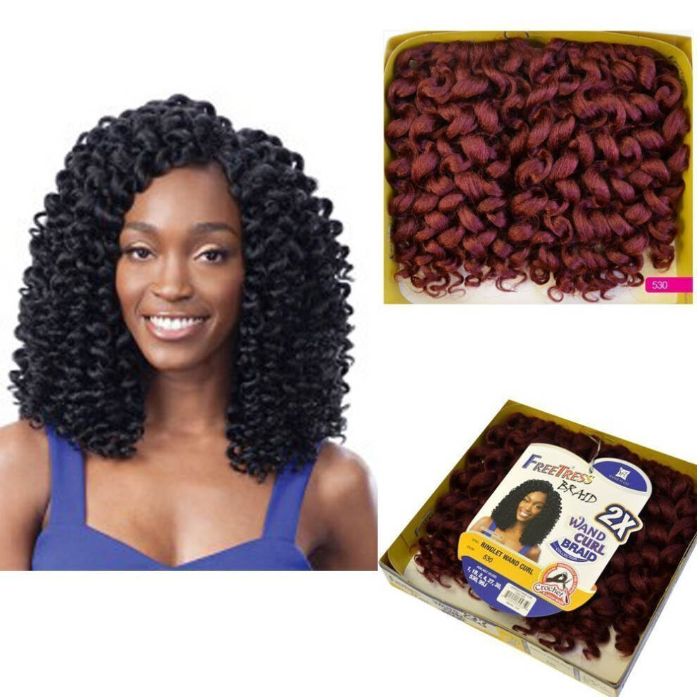 Vrkoce Freetress Unisex Not,Specified Freetress 2X Ringlet Wand Curl Synthetic Hair Crochet Braids (Ot530)