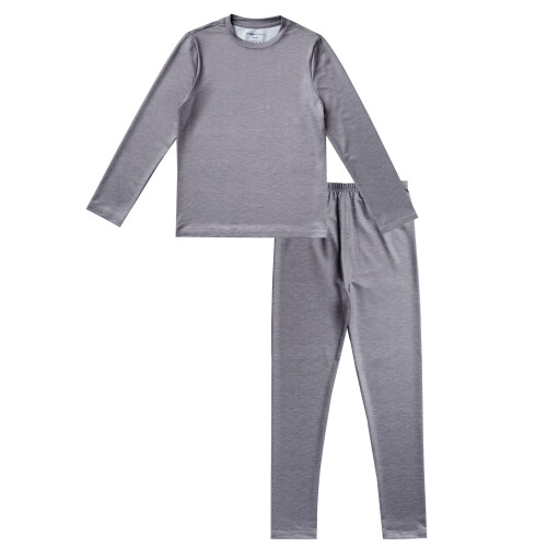 Fruit of the Loom Mdchen-Performance-Baselayer-Thermoset Heather Grey 6/6X