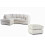 Snugg Furniture (Left Hand Corner, Mink) Milo Jumbo Cord Corner Sofa with Footstool 1