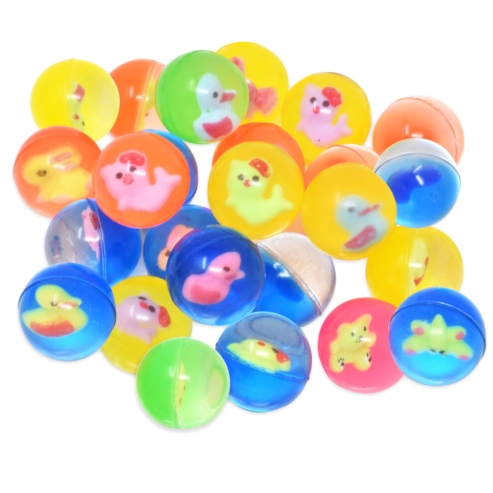 25 Pelotas Saltarinas Para Regalos De Fiesta Infantiles | Pelota Saltarina Con Figuras Adorables De 27 Mm | Pelotas De Goma Peque As Superball Pa-image