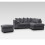 Snugg Furniture (Right Hand Corner, Grey) Milo Jumbo Cord Corner Sofa with Footstool 1