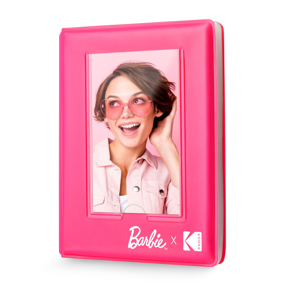 Kodak x Barbie 64-Photo Mini Photo Album with Transparent Window Cover for Barbie Instant 2x3  ZINK Zero Ink Photo Paper