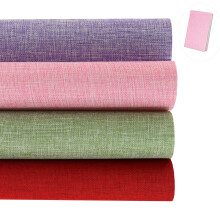 8pcs Book Cloth 14x10 Inch Fabric Surface Paper Backed 4 Colors Bookbinding Cloth for Adult DIY Book Album Cover(Style A)