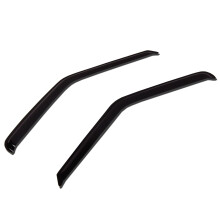 TuningPros WV-160 Vindue Visor Deflector Rain Guard Dark Smoke 2-Pc Set