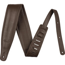 Fender Premium Leren Gitaarband, Dikke Padding, Verstelbaar van 36"-50.5", Bruin