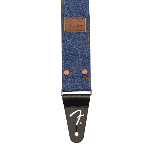 Fender Fender x Wrangler Riveted Denim Guitar Strap  Indigo 1