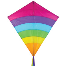 In the Breeze 3394 - Fiesta Bogen 39-Zoll Diamantdrachen - Farbenfrohes Fliegen, Einzeledrachen, Tasche und Schnur inklusive