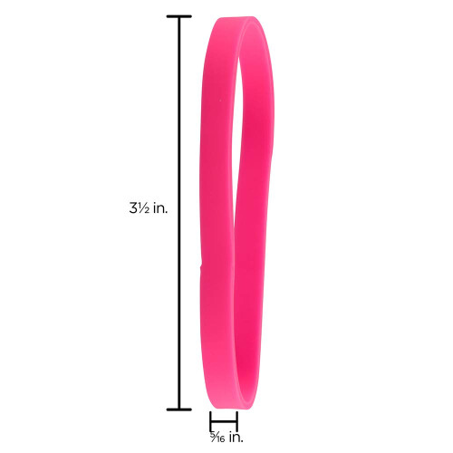 JAM PAPPER Slitstarka gummiband - storlek 64 - Rosa multifunktionsgummiband - 100/pack 1