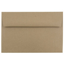 JAM PAPIR A9 Premium invitationskonvolutter - 5 3/4 x 8 3/4 - Brun kraftpapirpose - 25/pakke