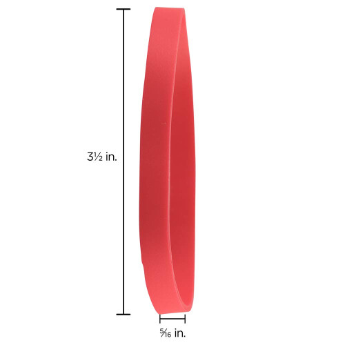 JAM PAPPER Slitstarka gummiband - storlek 64 - Rda multifunktionsgummiband - 100/pack 1