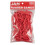 JAM PAPPER Slitstarka gummiband - storlek 64 - Rda multifunktionsgummiband - 100/pack 1