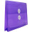 JAM PAPER Plastic Envelopes with Button & String Tie Closure - Index Size - 5 1/2 x 7 1/2 - Purple - 12/Pack 3