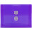 JAM PAPER Plastic Envelopes with Button & String Tie Closure - Index Size - 5 1/2 x 7 1/2 - Purple - 12/Pack 1