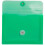JAM PAPER Plastic Envelopes with Button & String Tie Closure - Index Size - 5 1/2 x 7 1/2 - Green - 12/Pack 2