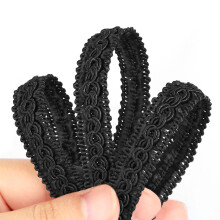 Fenghuangwu 13-yardov    rucne vyroben    z   kladn    lem s priemerom 1,3 cm/0,51 palca, opleten    vrkoc na DIY dekor   cie - cierny