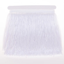 Amztkdiy Sying FRINGE TRIM FRINGES 5 meter til tøjtilbehør DIY Craft Latin Brudekjole Lampeskygge Dekoration (6 tommer hvid)