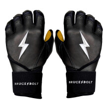 BRUCE BOLT Original Series Schlaghandschuh mit langer Manschette, Schwarz, Jugendgr    e S