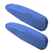 FH Group Premium kunstlederen armleuninghoes semi-universeel geschikt, ?n paar, set van 2 blauw
