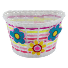 Schwinn Bike Basket for Kids With Light-Up Flowers Front Handlebar Bicycle Accessories for Boys and Girls Fits Most Bikes