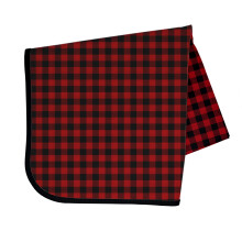 BapronBaby Red Buffalo Plaid Splash Mat - Waterproof Catch-All for Under High Chairs Floors Tables Playtime or Arts & Crafts - Machine Washable - 4