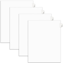 Avery Legal Exhibit Binder-Trennbltter, vorgedruckt, Nr. 2 Seitenreiter, ungelocht, Letter-Format, 25 Reiter pro Set, 4 Packungen, insgesamt 100 Rei