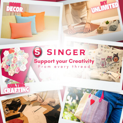 Singer Ύφασμα κεντήματος Singer Fabric 100% βαμβακερό, κομμένο από την αυλή, μπλε 1