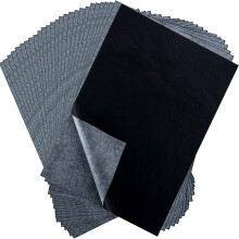 Hotop 100 folhas de papel de transferncia de carbono, papel vegetal preto para tela de papel de madeira e outras superfcies de arte (9 x 13 polegadas)