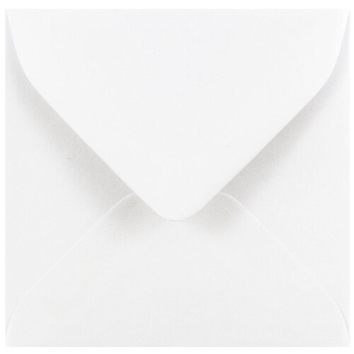 JAM PAPER 3 1/8 x 3 1/8 Square Invitation Envelopes - White - 100/Pack