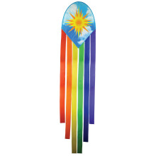 In the Breeze 3351 - 22"" Sun & Rainbow Dancing Dragon Kite - Knnyen replo egysoros srkny