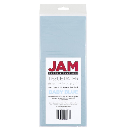 JAM PAPER Tissue Paper - Baby Blue - 20 Sheets/Pack 2
