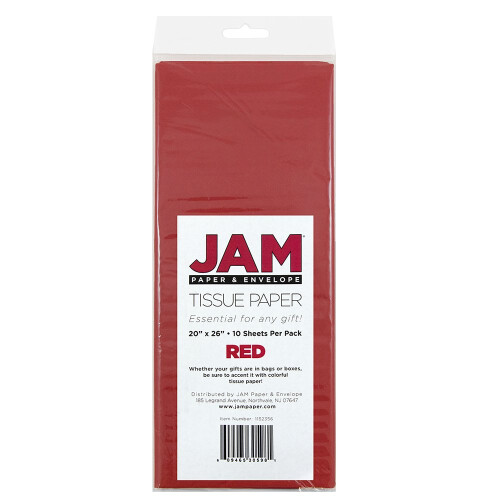 Jam Paper Tissue Paper - Red - 20 Sheets/Pack 2