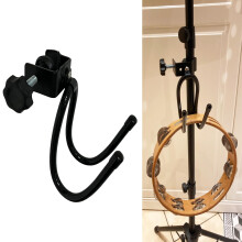 Mic Microphone Stand tambourine Hanger Headphone Headset Holder Clip Stand Easy to fit on music or Microphone stand for tambourine cowbell headph