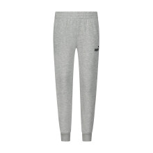 PUMA Pantalσn deportivo con logo central para niρo, bolsillos laterales con costuras, cintura elαstica, gris jaspeado claro 6