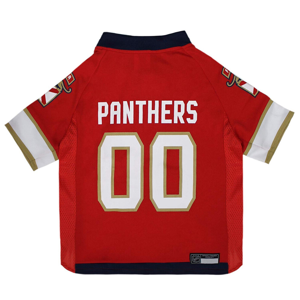 Photos - Dog Clothing Pets First NHL Florida Panthers Jersey for Dogs & Cats Large. - Let Your Pet be a Real NHL Fan! PAN-4006-LG