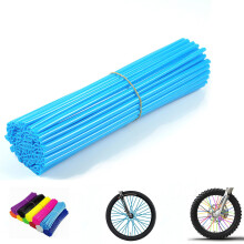 PPXIONG Bike Spoke Skins Covers: 8-21 inch velgenbeschermer en decoratie voor crossmotor mountainbike fiets rolstoel motorfiets - 72 stuks (lichtblau