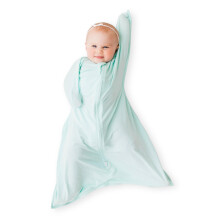 bebon Fascia di transizione - Coperta indossabile dal bambino - Avvolgente sacco nanna con cerniera a 2 vie - 95% viscosa di bamb 5% elastan (Dr