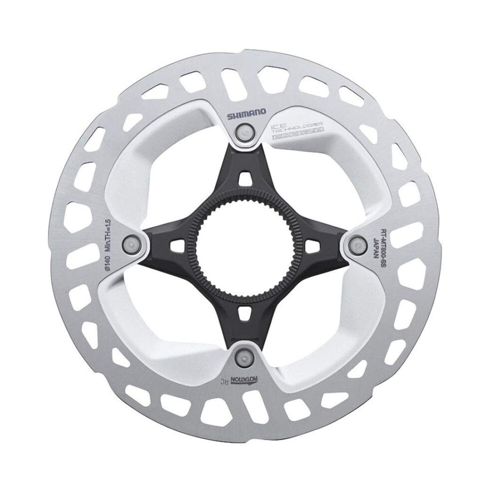SHIMANO Rt-Mt800 Centerlock Disc Rotor Grey  Internal Serration Lockring  140Mm