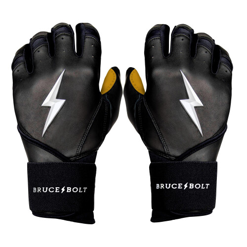BRUCE BOLT Original Series Lang Manchet Sort Batting Handske - Sort Large