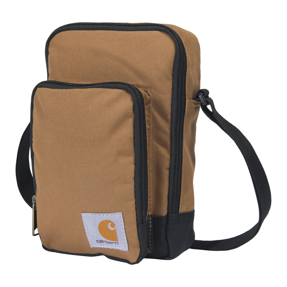 Carhartt Zip  Durable  Adjustable Zipper Closure for Men and Women  Essential Crossbody Bag Brown
