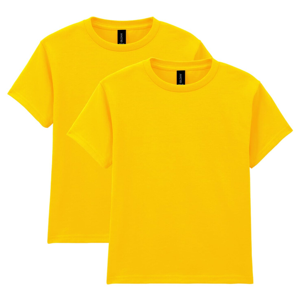 Gildan Unisex Child Dryblend Youth T-shirt  2-pack  Daisy  Small US