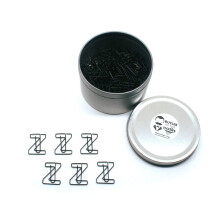Butler in the Home Kies je favoriete A-Z alfabetletter of 0-9 cijfer - 100 stuks zwart gekleurde paperclips voor initialen of geboortedatum - Wordt g