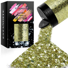 Masivn trpytky 160G/5.64OZ Craft Glitter pro epoxidovou pryskyrici Smen jemn trpytky a robustn trpytky Kovov robustn trpytky pro vlasov Nail