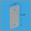 Dockrand Stationaire Dockringplaat 5-1/4"" x 2-1/2"""" 2