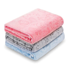 Leapsheep kæledyrstæpper til hunde katte - 3pack hjerte mønster super blød fluffy hunde tæpper til små medium store doggy killing (lys lille)