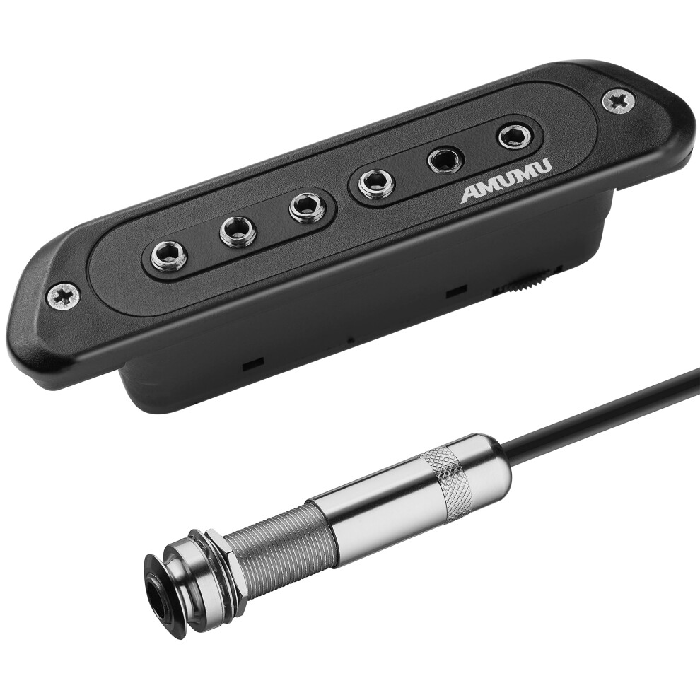Micro de guitare acoustique AMUMU SP60 Humbucker magn  tique passif pour guitare acoustique Noir