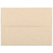 Envelopes de convite em pergaminho JAM PAPER A2 - 4 3/8 x 5 3/4 - Marrom reciclado - 50/pacote