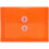 JAM PAPER Plastic Envelopes with Button & String Tie Closure - Index Size - 5 1/2 x 7 1/2 - Orange - 12/Pack 1