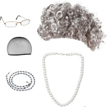 Beelittle Old Lady Cosplay Cosplay bedstemor bedstemor paryk